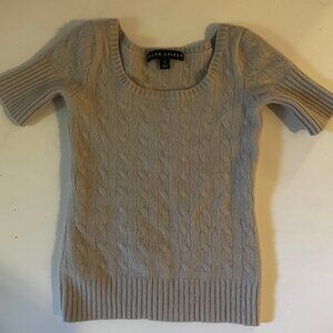 Vintage Ralph Lauren Gray Cable Knit Sweater
